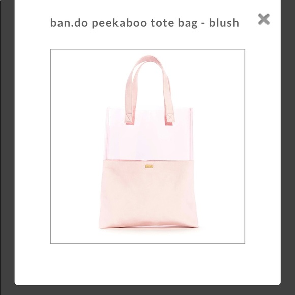 NWT 🌸 Ban.do Peekaboo Tote (White) - Picture 11 of 14